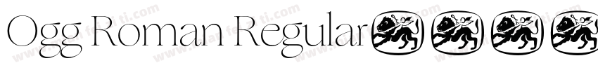 Ogg Roman Regular字体转换